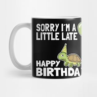 Funny Cute Turtle Birthday Gift Child Bday Present for Kids Mug